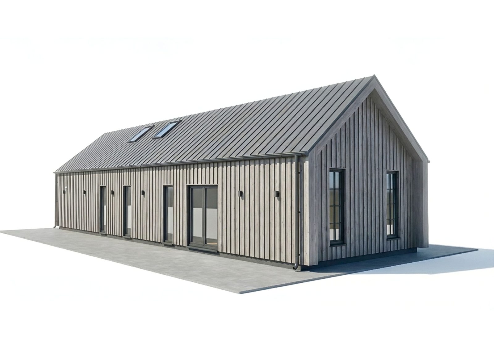 Aura 110 — Nordic gray facade