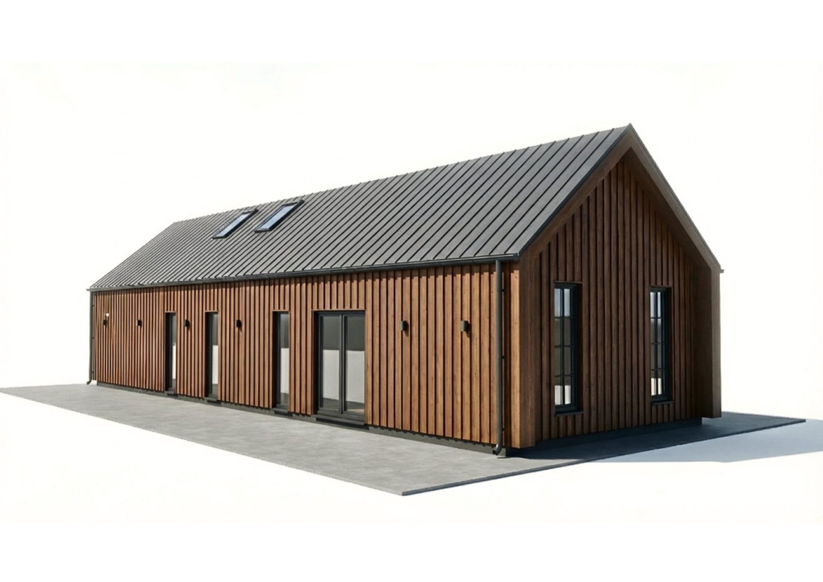Aura 110 — Warm wood facade