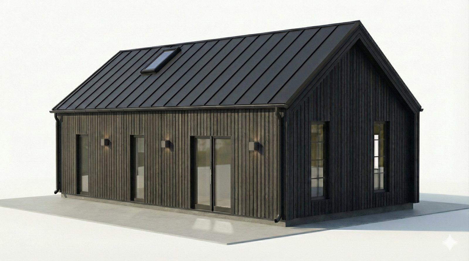 Aura 70 — Charcoal black facade