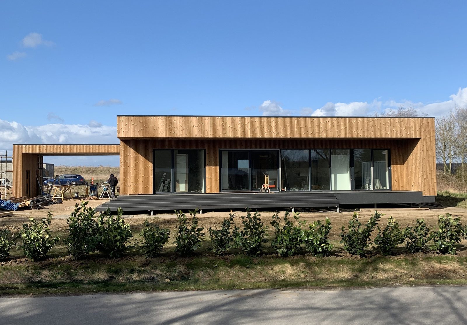 Energy+ house — Front deck